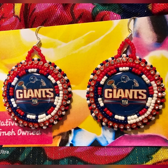 Jewelry - Native American Beaded Powwow Earrings. Team Earrings.